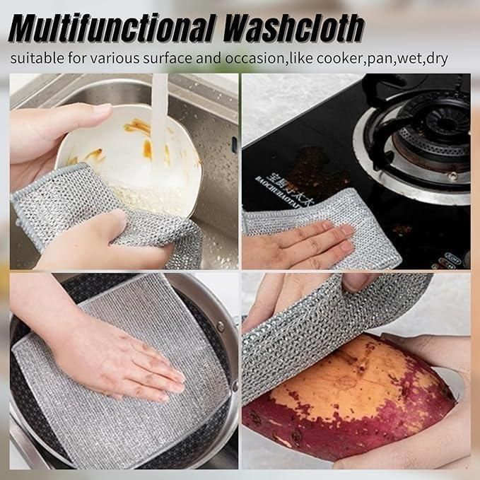 Multipurpose Cleaning Cloths - Top-Rated Dishwashing Rags (Pack of 10)