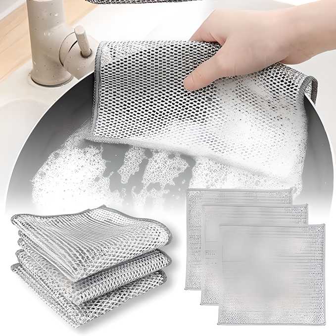 Multipurpose Cleaning Cloths - Top-Rated Dishwashing Rags (Pack of 10)